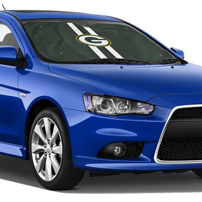 Green Bay Packers Print suitable for front Car windshield sunshades Car windshield sunshades