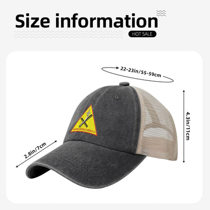 MAG31 Beaufort Printed unisex baseball cap adjustable grid baseball cap veteran gift