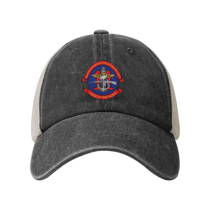 11th MEU Insignia Printed unisex baseball cap adjustable grid baseball cap veteran gift