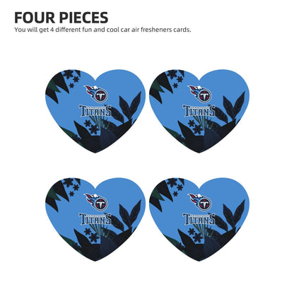 4pcs- Tennessee Titans blue car aromatherapy tablets Car Air Fresheners Cards Set