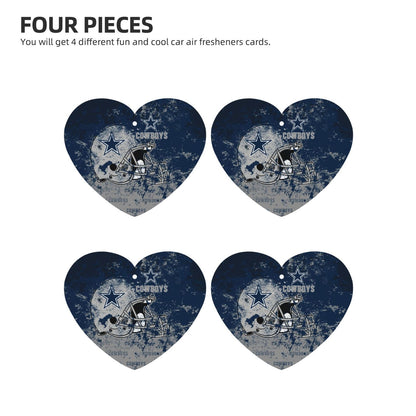4-pcs Dallas Cowboys Car Air Fresheners Cards Set car aromatherapy tablets