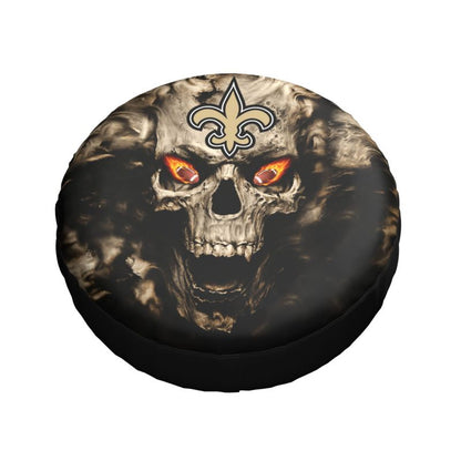 New Orleans Saints print Skull print car tire cover tire dust cover
