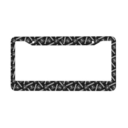 Las Vegas Raiders Print front rear license plate holder circular hole license plate holder (one pair)