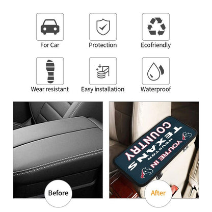 Houston Texans Printed car armrest box pad elbow support pad