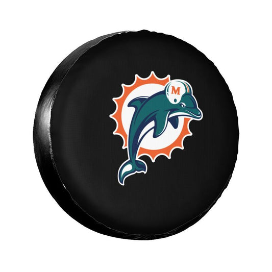 Miami Dolphins Printing tire protection cover car sun protection tire protection covers