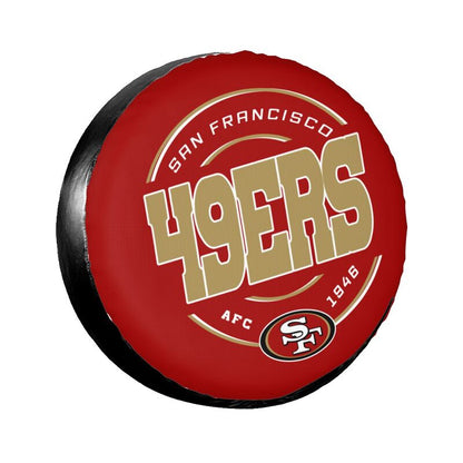 San Francisco 49ers Printing car tire protection cover car spare tire dust protection cover