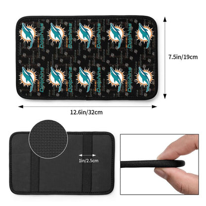 Miami Dolphins2 Printed car armrest box pad elbow protection pad