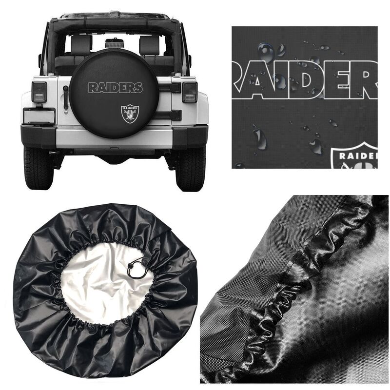 Las Vegas Raiders Printed car spare tire dust protection cover tire protection cover