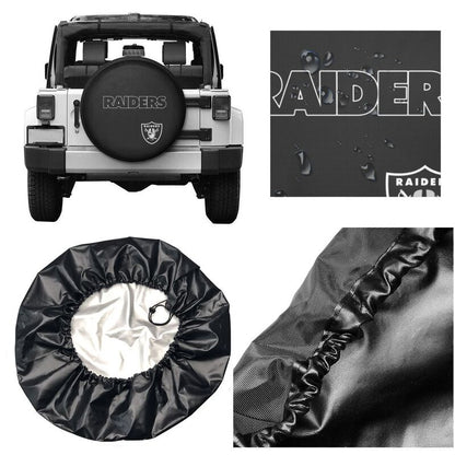 Las Vegas Raiders Printed car spare tire dust protection cover tire protection cover