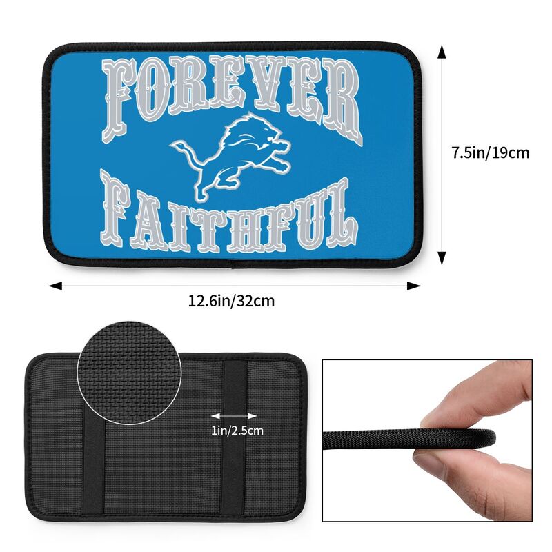 Detroit Lions Print car armrest box cover armrest protective cover