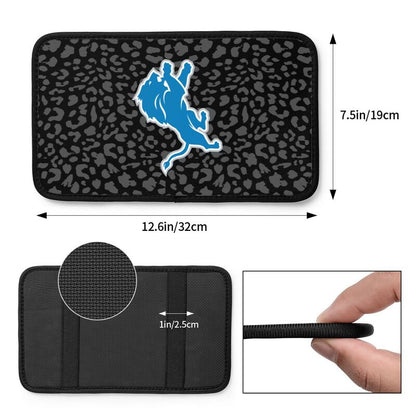 Detroit Lions print Car handrail box cushion Personalized car armrest cover
