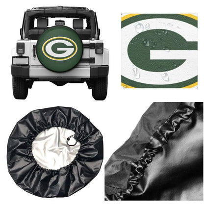 Green Bay Packers 2 Printed tire protection cover car spare tire dust protection cover