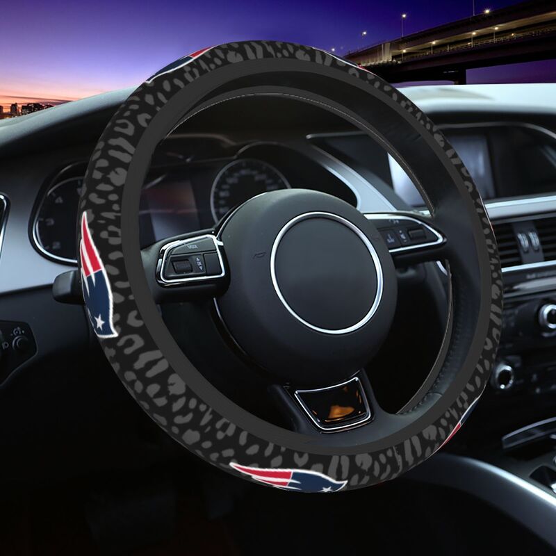 New England Patriots Printed elastic steering wheel cover car steering wheel protective cover