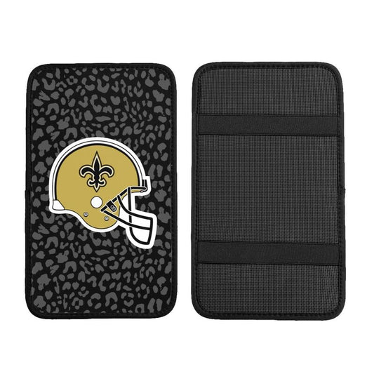 New Orleans Saints 2 printed Car handrail box cushion Personalized car armrest cover