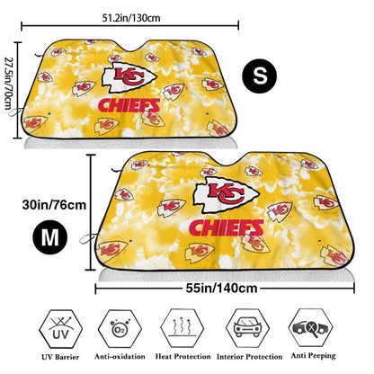 Kansas City Chiefs Printed multi size car front windshield sunshade car windshield sunshade
