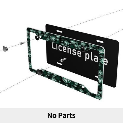 New York Jets Print Car license plate frame four hole license plate holder (one pair)