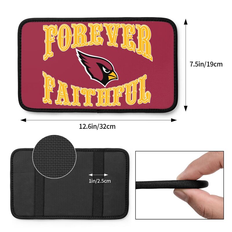 Arizona Cardinals Print car armrest box cover armrest protective cover