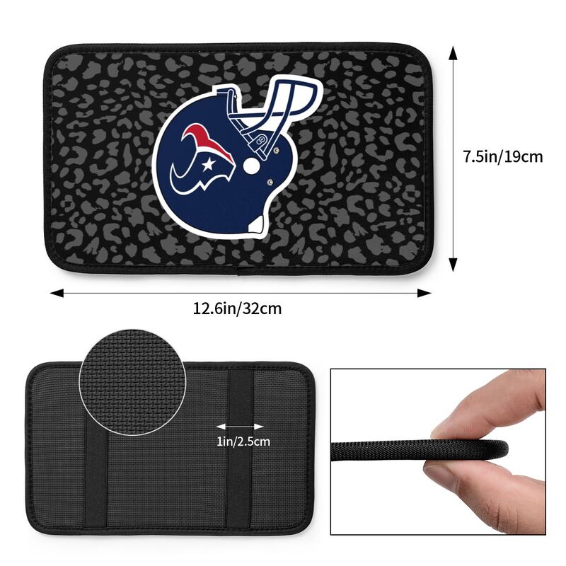 Houston Texans print Car handrail box cushion Personalized car armrest cover