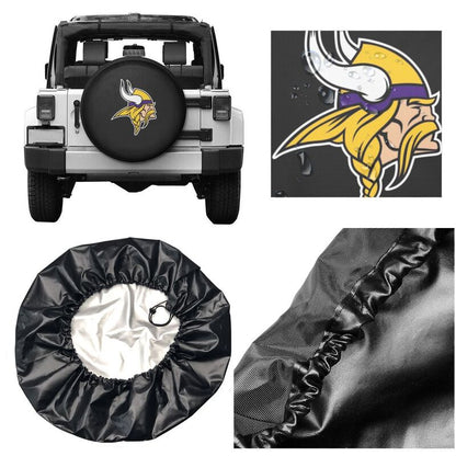 Minnesota Vikings car dustproof sunscreen tyre protective cover Tyre protective cover