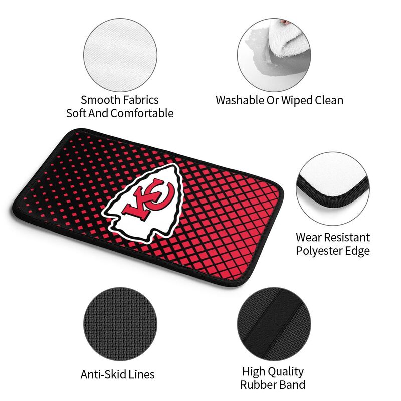 Kansas City Chiefs Car handrail box cushion Personalized printed car armrest cover