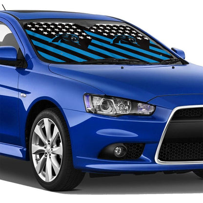 Carolina Panthers 3 Print Car windshield sunshades suitable for front Car windshield sunshades