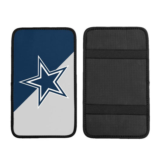 Car armrest box pad Dallas Cowboys 3 Printed central armrest box elbow pad