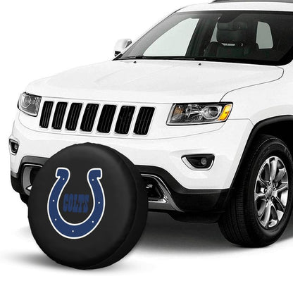 Indianapolis Colts 2 Car tire protective cover waterproof and dustproof tire cover