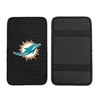 Miami Dolphins Printed protective pad for car armrest box