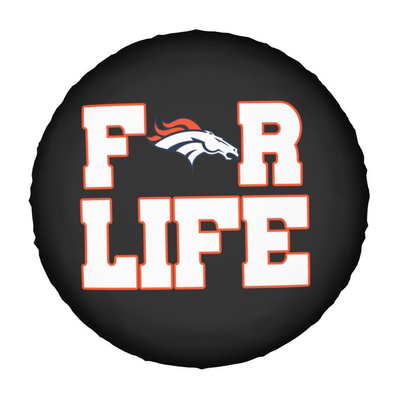 Denver Broncos Printing tire protection cover car spare tire dust protection cover