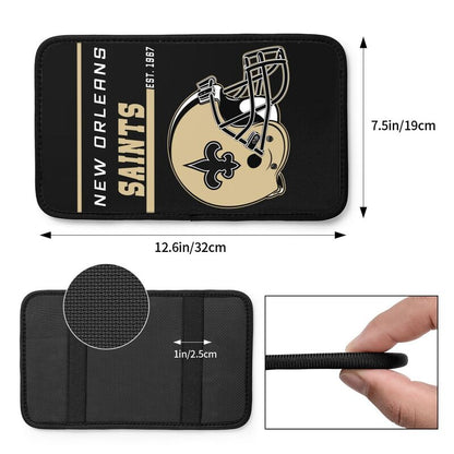 New Orleans Saints Print car armrest box cushion armrest protective cover