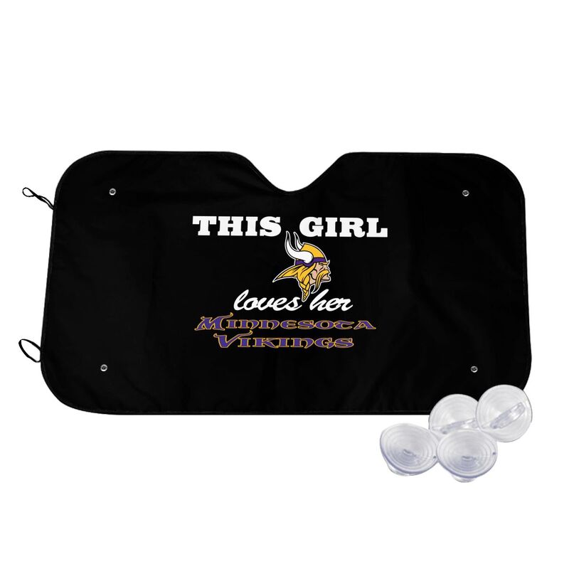 Minnesota Vikings Printing multi size car front windshield sunshade car windshield sunshade