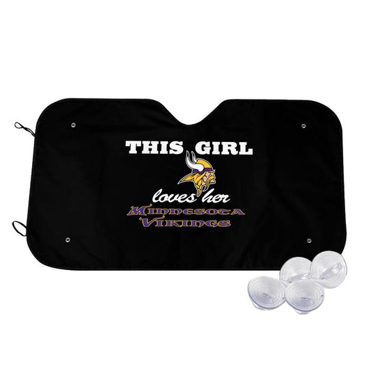 Minnesota Vikings Printing multi size car front windshield sunshade car windshield sunshade