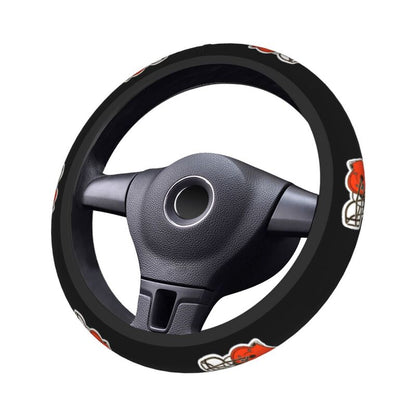 Cleveland Browns Printed car anti-skid cover elastic steering wheel cover
