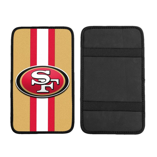 Car armrest box pad San Francisco 49ers Printed central armrest box cushion protective pad