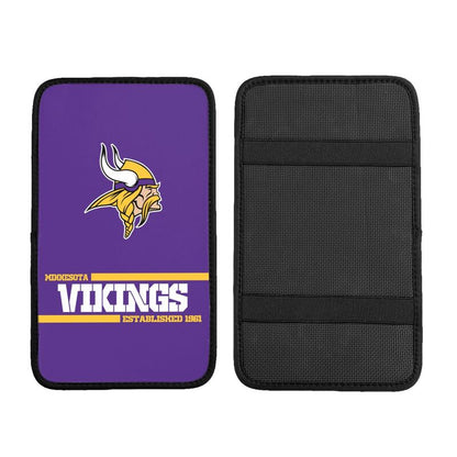 Minnesota Vikings Printed car armrest box pad Protective pad