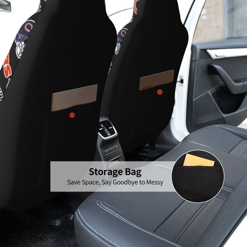Chicago Bears Printed seat dust protection cover car seat protective cover