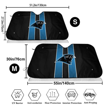 Carolina Panthers Print suitable for front Car windshield sunshades Car windshield sunshades