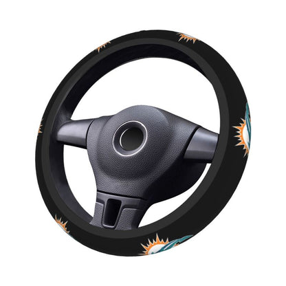 Miami Dolphins Printed breathable elastic steering wheel cover