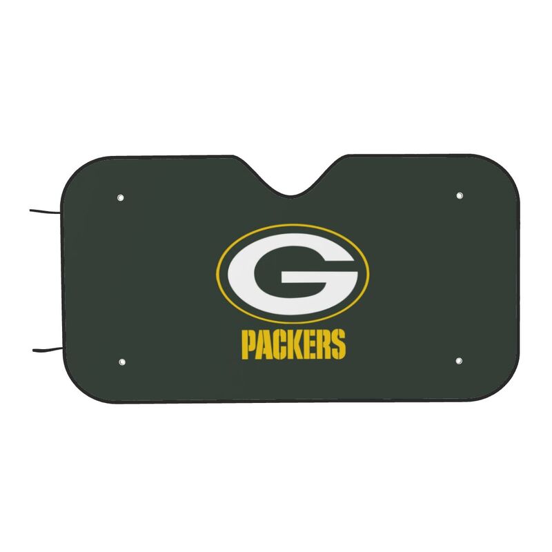 Green Bay Packers 4 Print suitable for front Car windshield sunshades Car windshield sunshades
