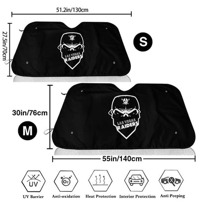 Las Vegas Raiders 2 Print is suitable for front Car windshield sunshades Car windshield sunshades