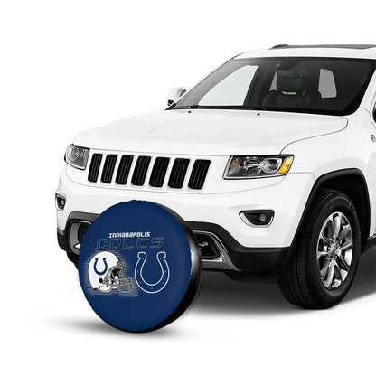Indianapolis Colts Print car tire protection cover car spare tire dust protection covers