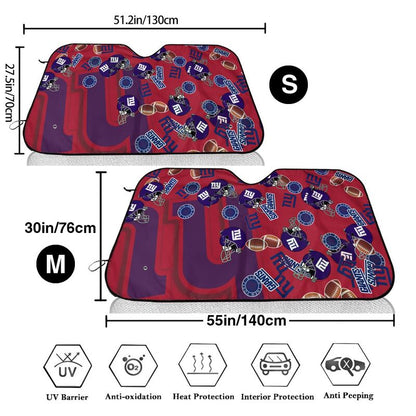 New York Giants Print multiple sizes car windshield sunshade panel car windshield sunshade cover