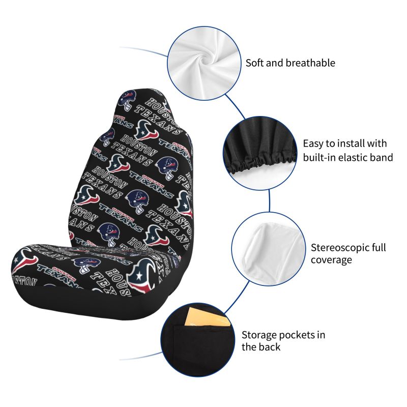 Houston Texans Printed seat dust protection cover car seat protective cover