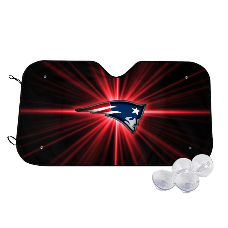 New England Patriots 4 Print suitable for front Car windshield sunshades Car windshield sunshades