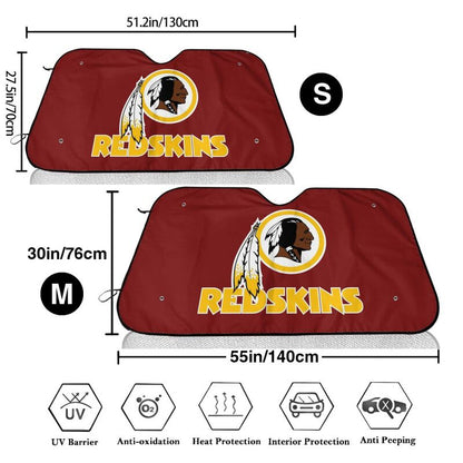 Washington Redskins 3 Print Car windshield sunshades suitable for front Car windshield sunshades