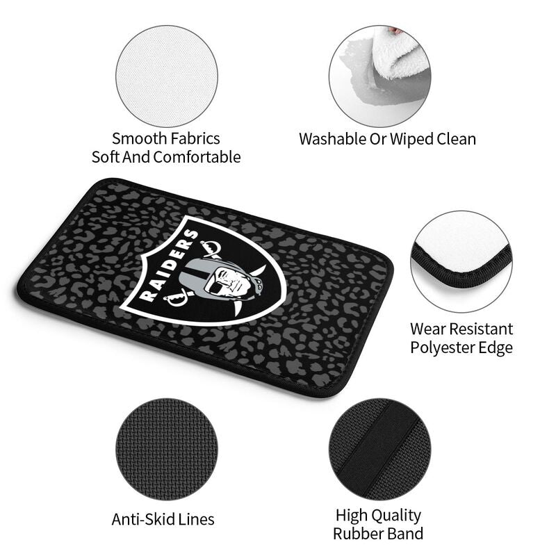 Las Vegas Raiders printed Car handrail box cushion Personalized car armrest cover