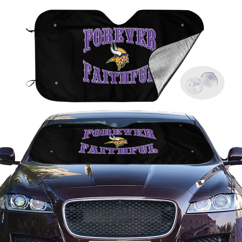 Minnesota Vikings Printing car multi size front windshield sunshade car windshield sunshade