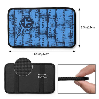 Tennessee Titans print Car armrest box protective cover car center console armrest pad