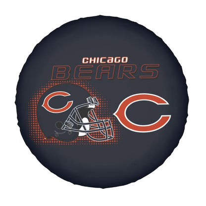 Chicago Bears Print car tire protection cover car spare tire dust protection covers