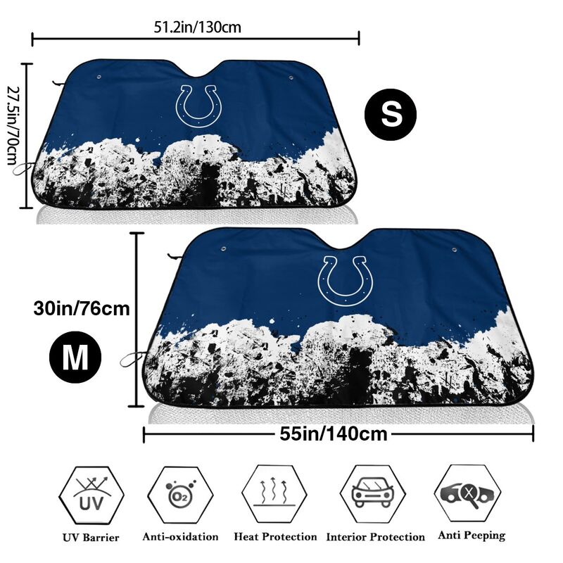 Indianapolis Colts Print car front windshield sunshade car windshield sunshade (multi size)